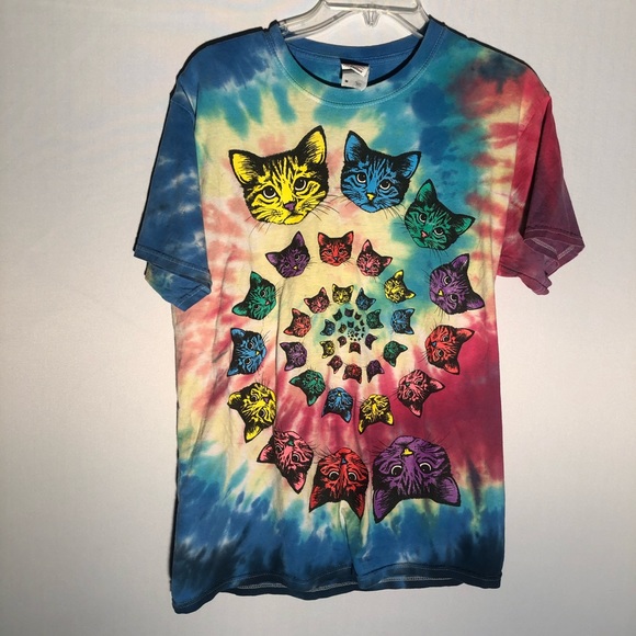 Tops - TieDyed Cat Tee Z15